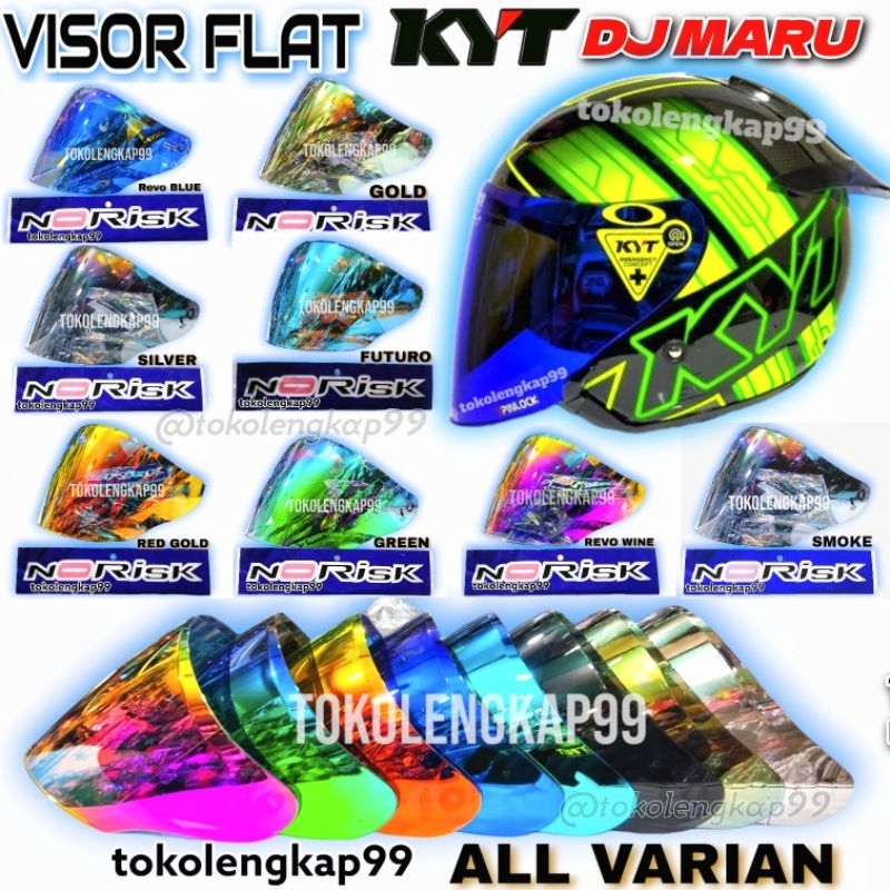 Kaca NORISK VENOM DJ MARU | Kaca flat norisk pnp dj maru | Visor norisk dj maru | Visor flat dj maru