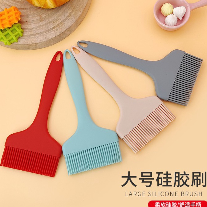 Terlaris Kuas Silikon JUMBO Silicon Brush Kuas Mentega Kue Roti 9 cm  Abuabu