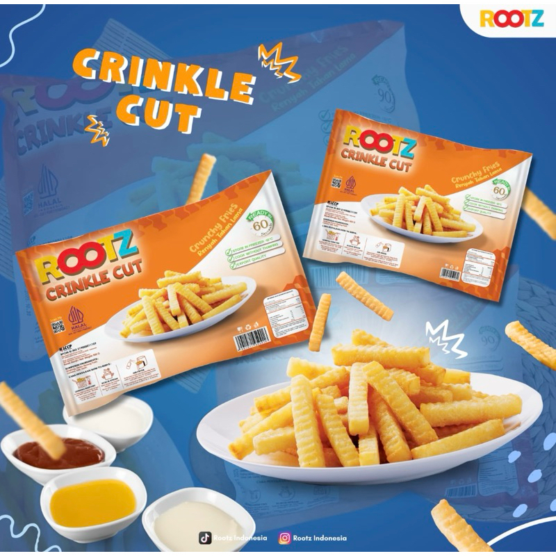 

ROOTZ Singkong Crincle Cut 400 Gram
