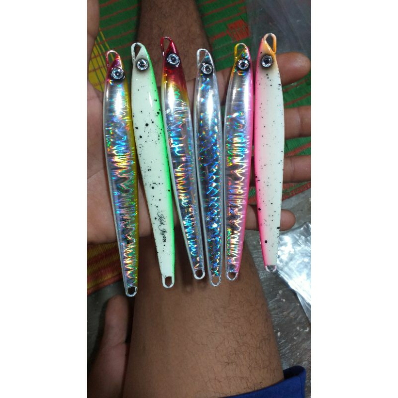 metal jig 100g tipe S full GID  & GID perut