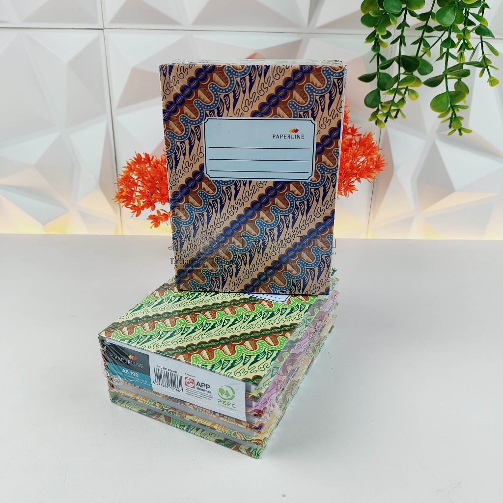 

Buku Hard Cover Paperline 100Lembar Octavo A6 1Pak isi 5