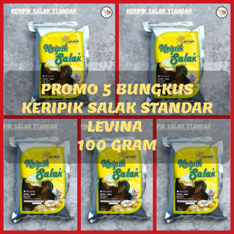 

[PROMO] 5 BUNGKUS CAMILAN KERIPIK BUAH OVEN SALAK STANDAR LEVINA 100 GRAM OLEH-OLEH KHAS BATU MALANG