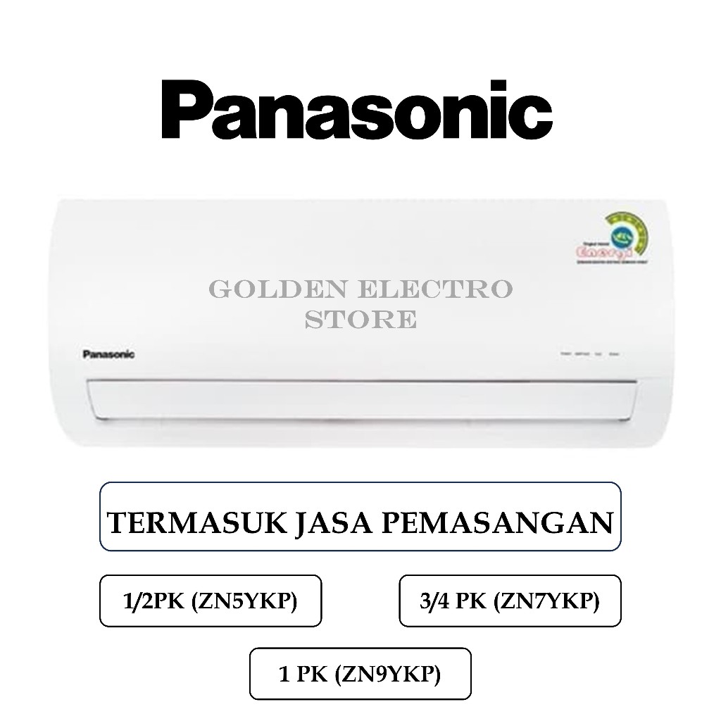 AC PANASONIC 1/2PK 3/4PK 1PK - ZN5YKP || ZN7YKP || ZN9YKP GARANSI RESMI PANASONIC 1/2 PK 3/4 PK 1 PK