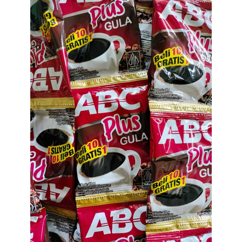 

KOPI ABC + GULA 18 GRAM (2 & 6 RENTENG )