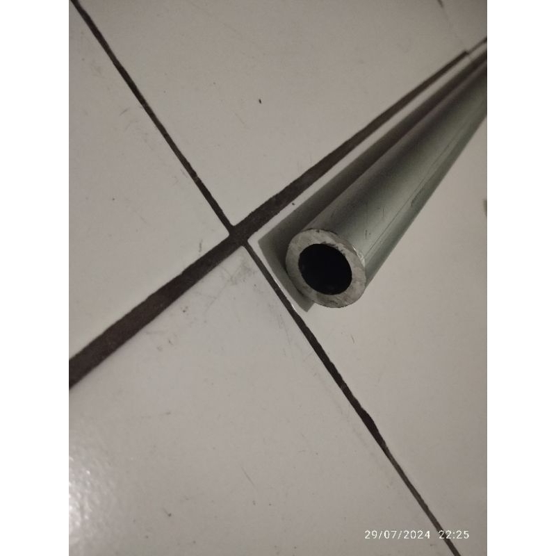 pipa aluminium 2 inchi tebal 6mm panjang 800mm