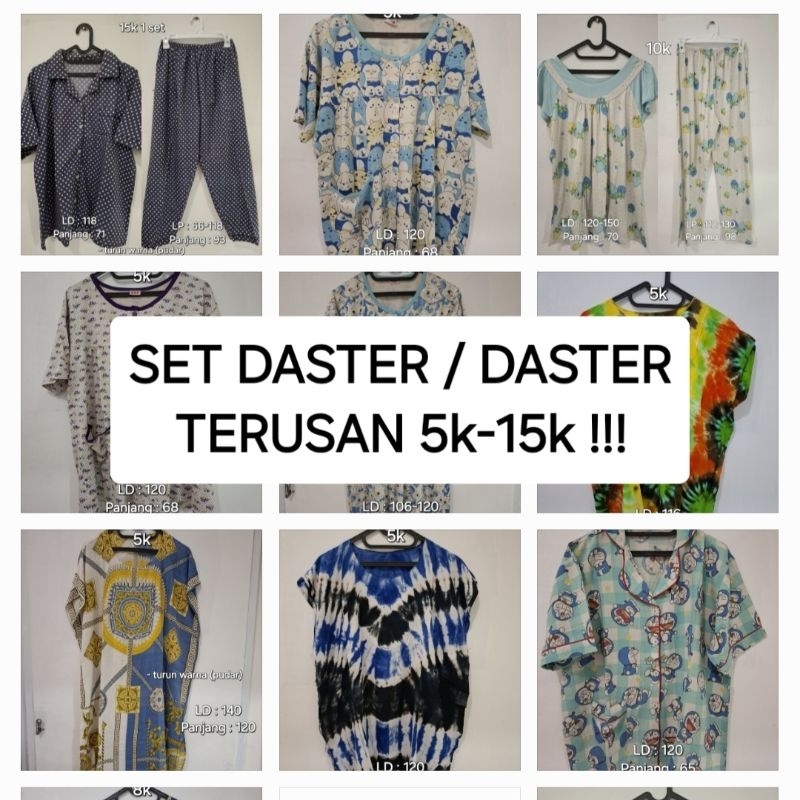 Daster / Daster set / Daster Terusan Preloved / Second