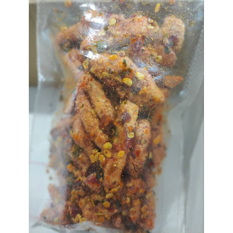 

Basreng Pedas Gurih Daun Jeruk bumbu Basah 50gr