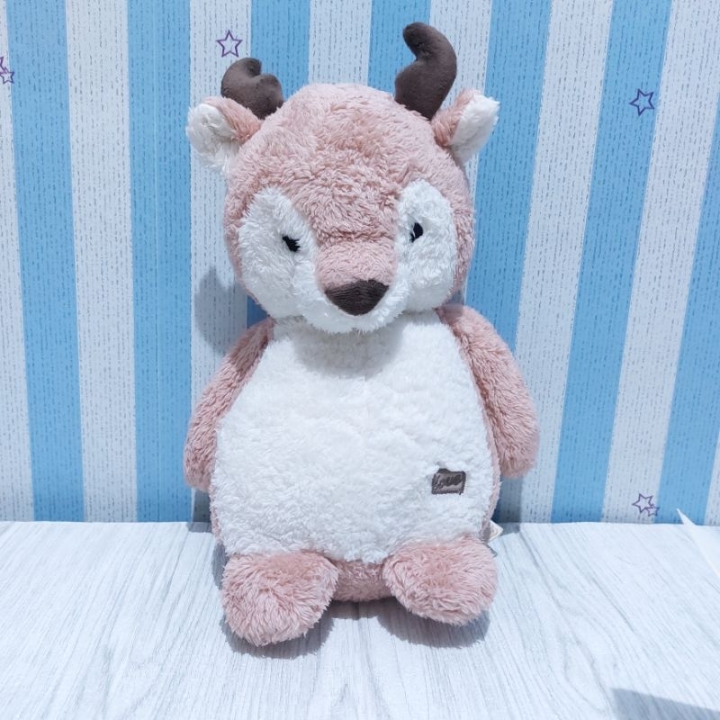 Boneka Rusa Deer Ori By Miniso - New Tag - ±30cm