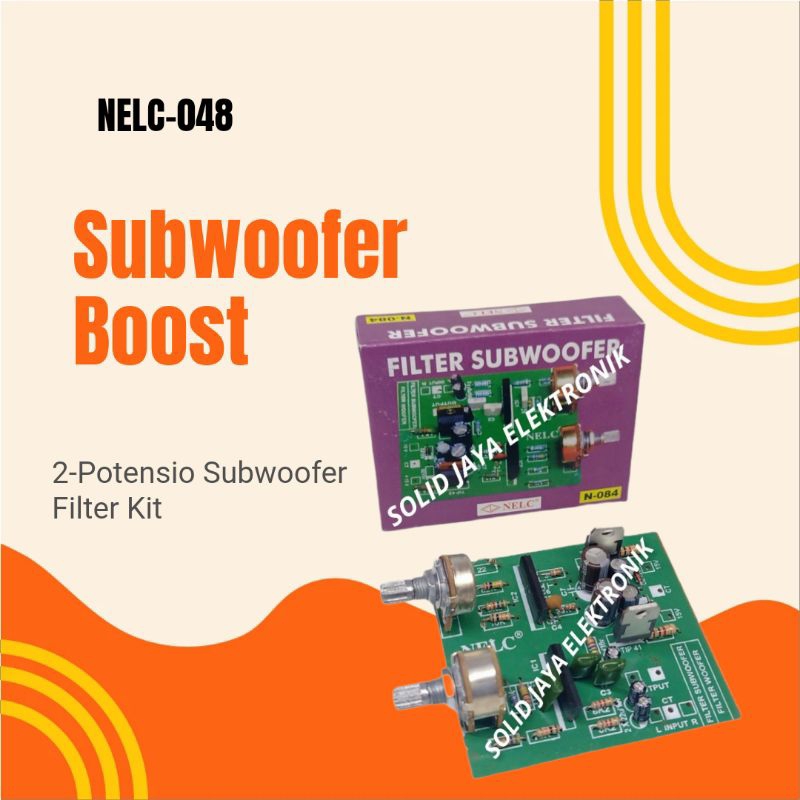 kit filter subwoofer 2potensio/filter subwoofer nelc-084