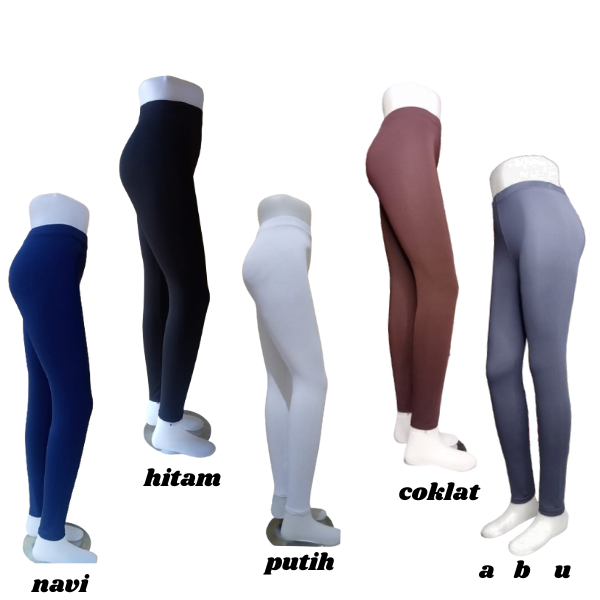 PAKET ISI 5 PCS Leging panjang | celana leging | lejing polos panjnang | leging hitam | leging sepan