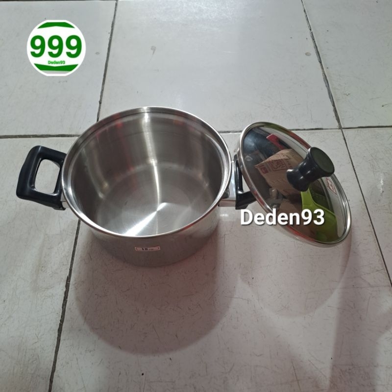 Maspion Maxim • Panci Dutch Oven 18cm Stainless Steel / Panci Japan Stainless TEBAL MASPION