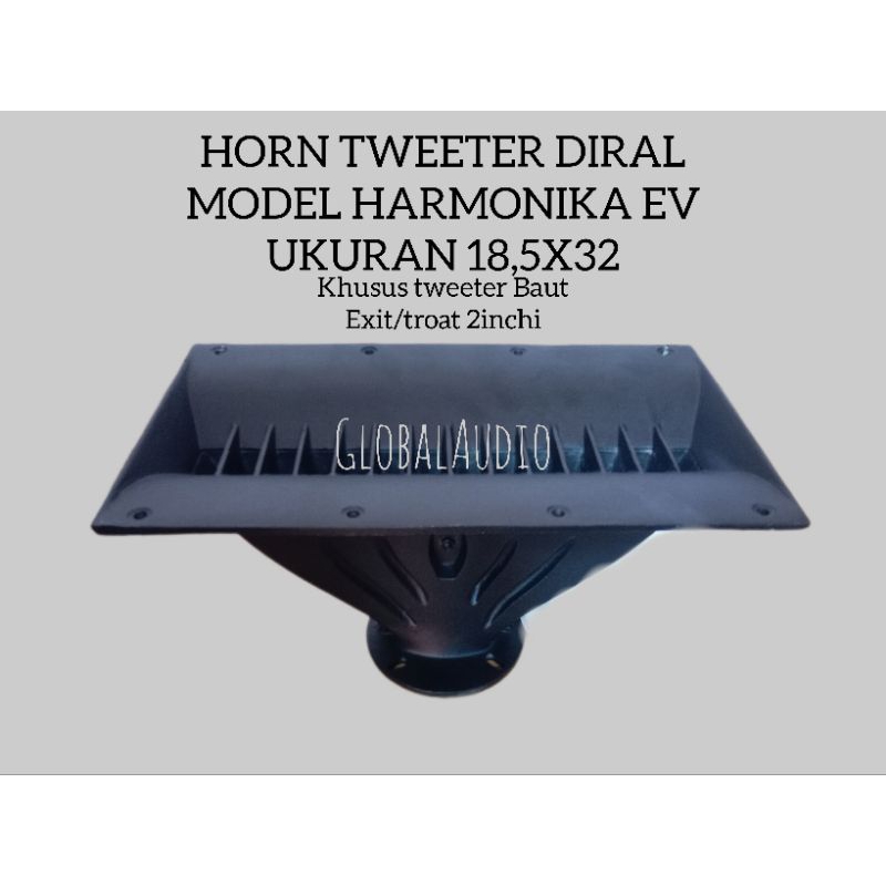 Horn tweeter aluminium line array Harmonika 18,5X32 ex 2inchi