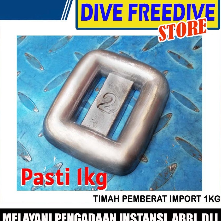 Paling Laku  Timah Pemberat 1kg 1 Gram  Timah Pemberat Scuba Diving  Pemberat Freediving Spearfishin