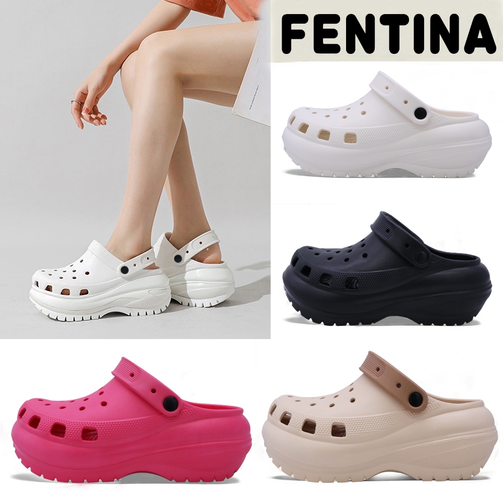 FENTINA Sandal Kodok Wanita Kekinian Sandal Baim Wanita Tinggi 8cm Wedges Sandal Jelly Wanita
