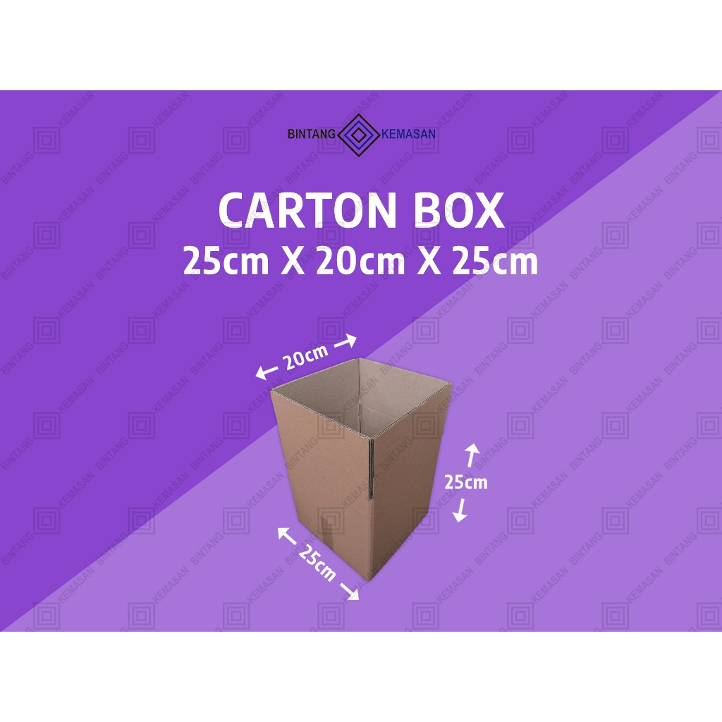 

Kardus Karton Packing 25x20x25cm/Kardus Karton Packing 20x20x20cm/Kardus Karton Packing 30x25x25cm