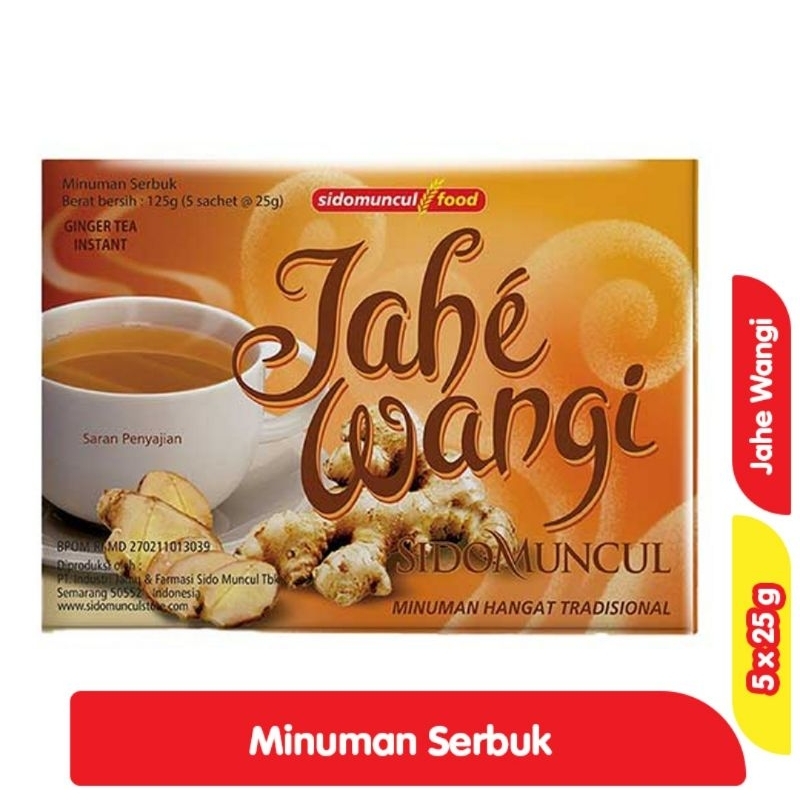 

SidoMuncul Jahe Wangi isi 5 x 25 gram