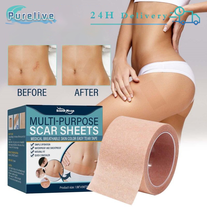 Silicone Scar Sheet Bekas Luka Tambalan Concealer Penutup Tattoo