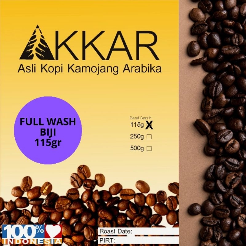 

KOPI BIJI ARABIKA KAMOJANG 115GR FULL WASH