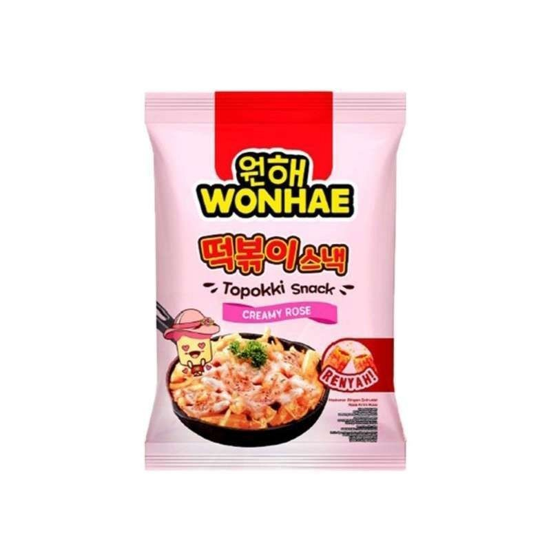 

Mujigae Wonhae Topokki Snack Creamy Rose / Snack Kue Beras Halal 80gr