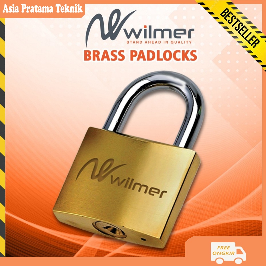 [GEMBOK] Gembok koper kuningan pres WILMER 50mm / Gembok kuning 50 mm WILMER