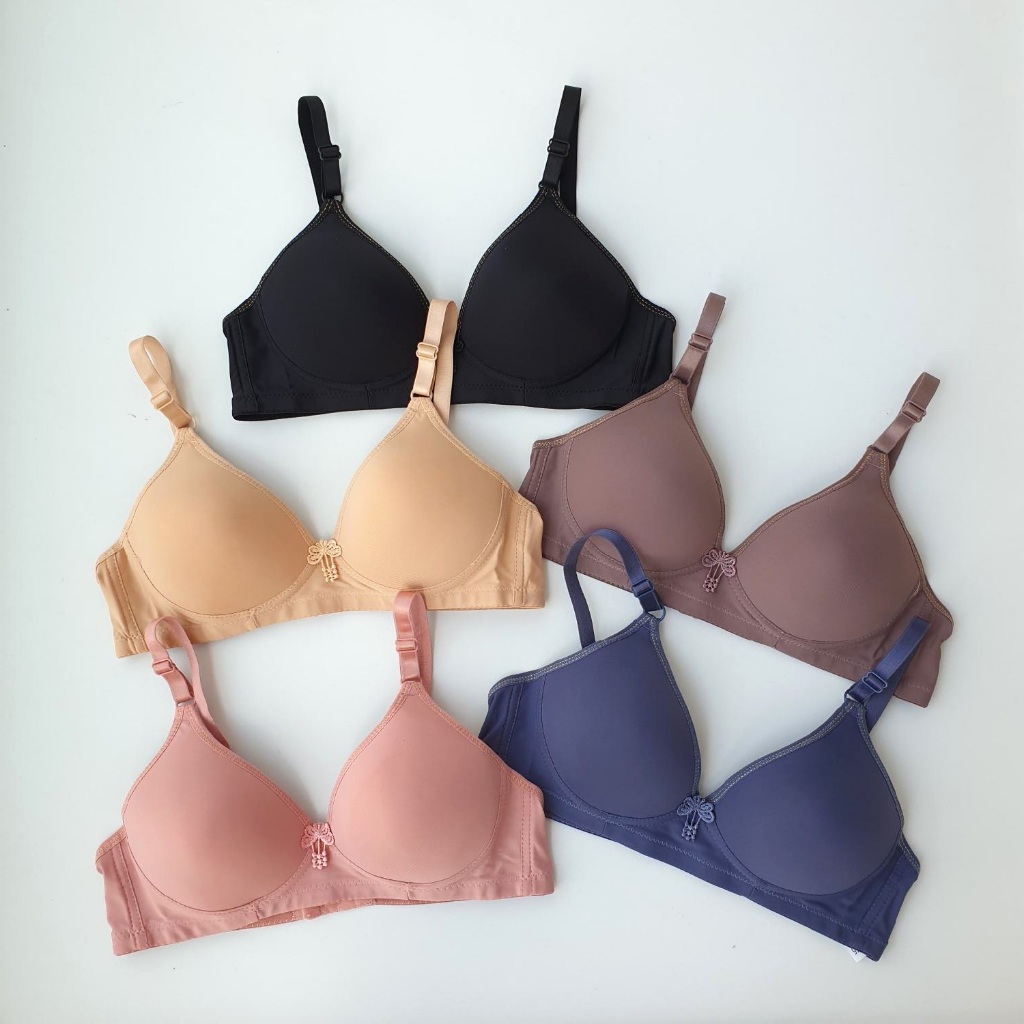 3 PCS BH JOLLY WANITA TANPA KAWAT UKURAN 34 - 40
