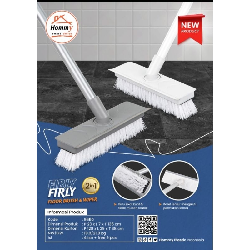 Sikat Dorong Lantai / Wiper Lantai Firly / Serokan Air