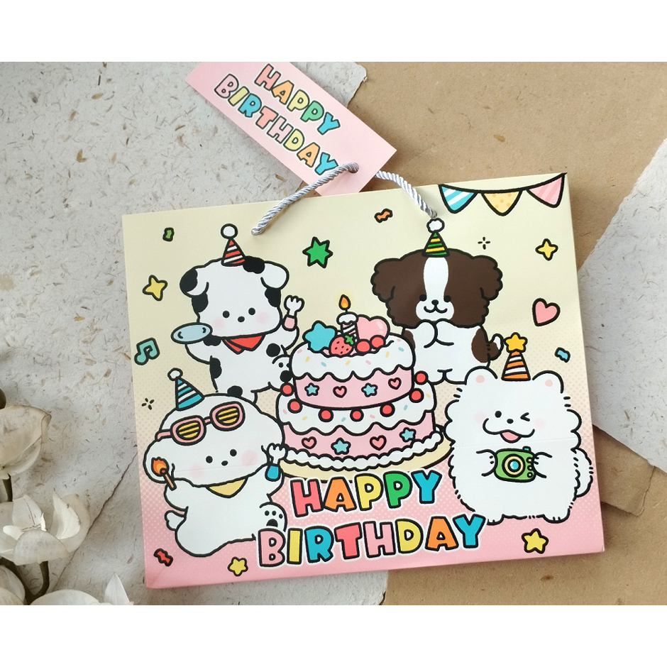

Paper Bag Happy Birthday Goodie Bag Tas Souvenir Tas Ulang Tahun Souvenir Hadiah Lucu