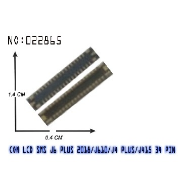 KONEKTOR DI MESIN CON FPC CONNECTOR LCD ON BOARD IN CON LCD SAMSUNG J6 PLUS 2018 SAM SMS J610 J4 PLU