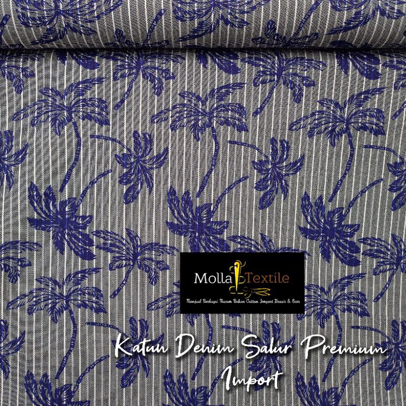 Kain Katun Denim Premium Import Original