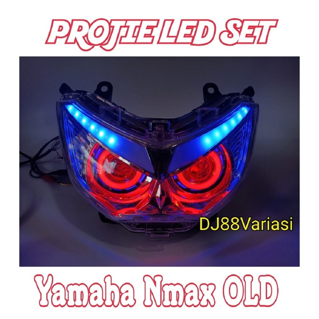Projie biled yamaha nmax old headlamp set projector lampu utama nmax old