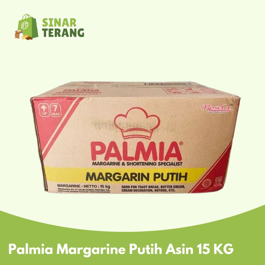 

Palmia White margarine 15 kg , mentega putih asin 15kg