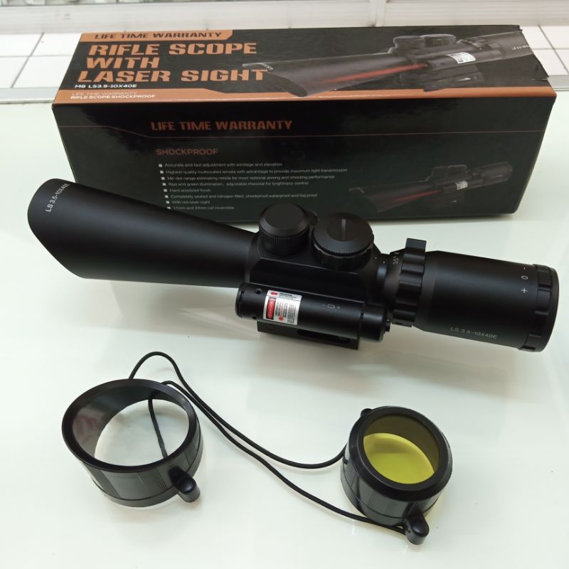 Riflescope with laser M8 LS 3.5-10x40E