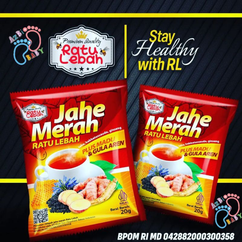 

JAHE MERAH RATU LEBAH PLUS MADU DAN GULA AREN halal bpom HARGA TERMURAH bisa COD