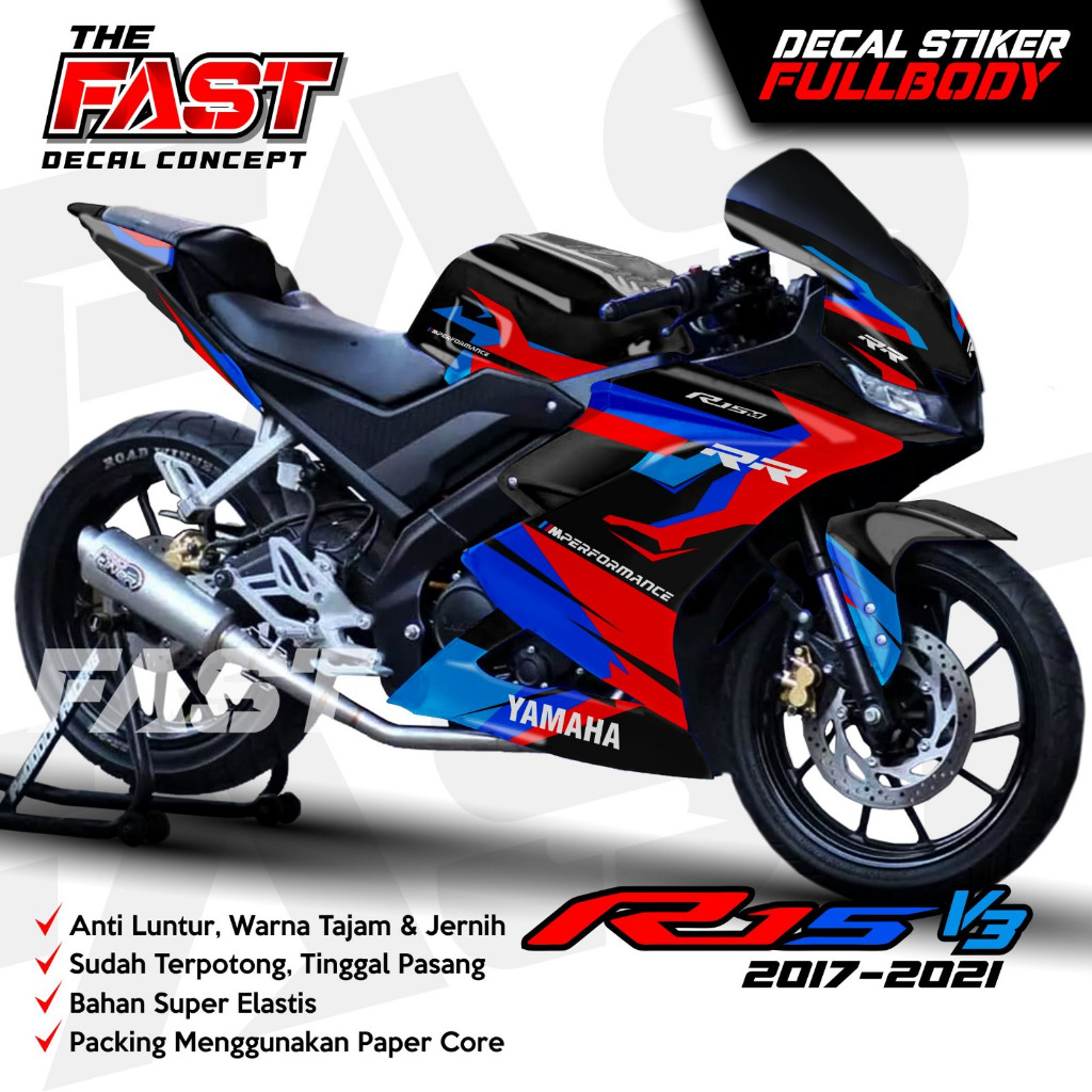READY STOCK Decal R15 V3 Full Body Stiker R15 V3 Full Body Dekal R15 V3 Racing Variasi Stiker R15 V3