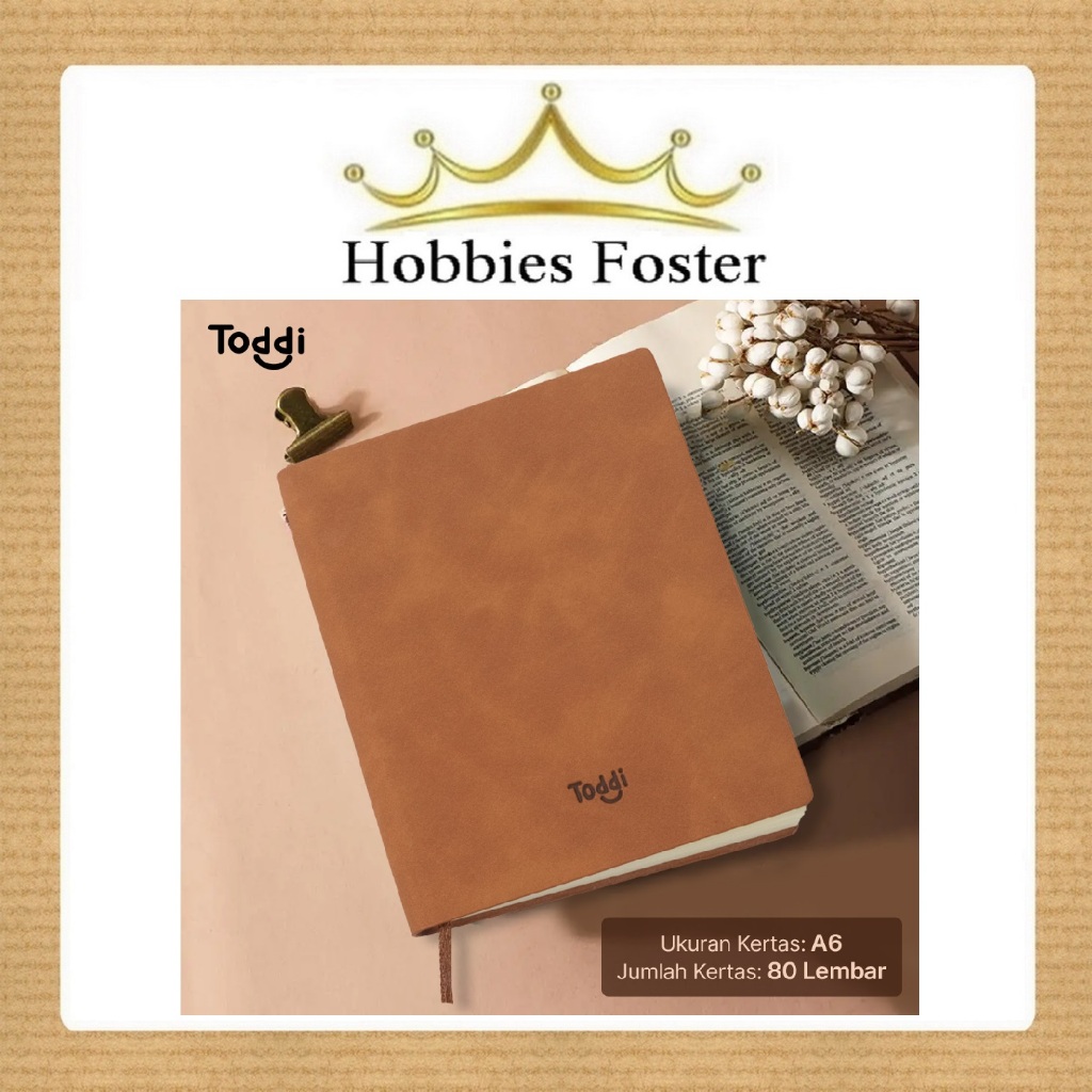 

Toddi Note Book Diary Buku Jurnal Buku Tulis Agenda Notebook Hardcover A6 - 160 Halaman / TD-34 / Brown