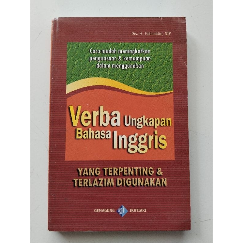Buku Verba Ungkapan Bahasa Inggris.