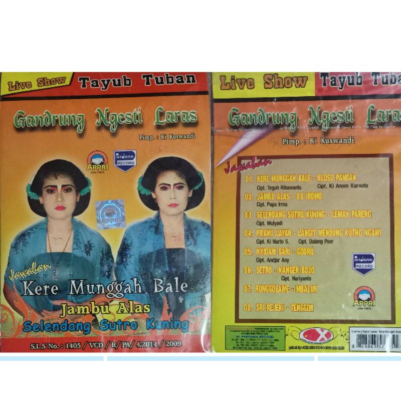VCD original album tayub Gandrung ngesti laras