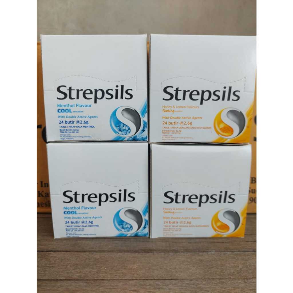 

PROMO!!! Permen pelega tenggorokan Strepsils 1 box isi 24 butir // Strepsils permen hisap penghilang radang tenggorokan isi 24 butir 1 box