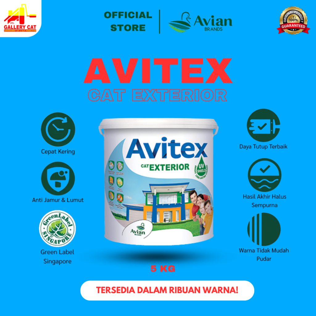 TERMURAHAVIAN CAT TEMBOK EKSTERIOR - 5 KG