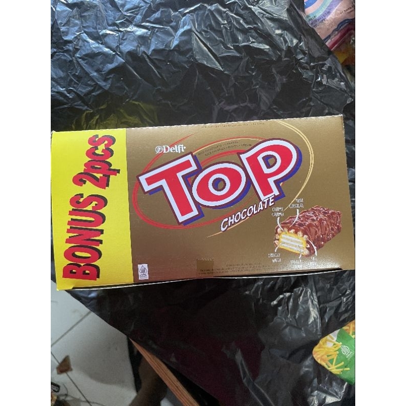 Wafer Coklat Caramel Top Delfi