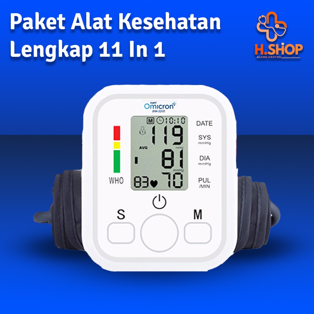 Tensimeter Digital Taff Omicron Putih / Tensimeter Digital Taff Omicron Alat Tensi Darah Pengukur Te