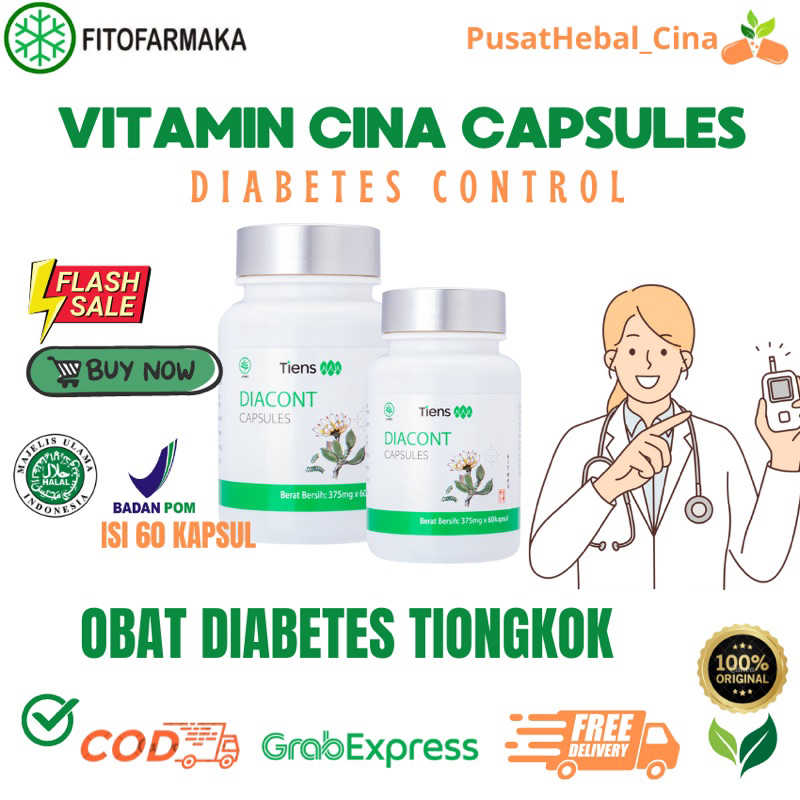 [FITOFARMAKA] Obat China Diabetes - Kapsul Labu Cina Diacontrol Untuk Obati Diabetes Sampai Sembuh B