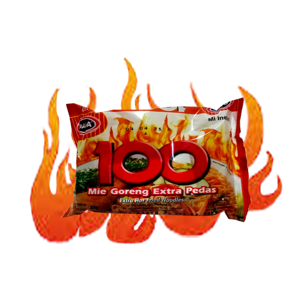 

Mie Instant Gaga 100 Mie Goreng Extra Pedas 88 gr