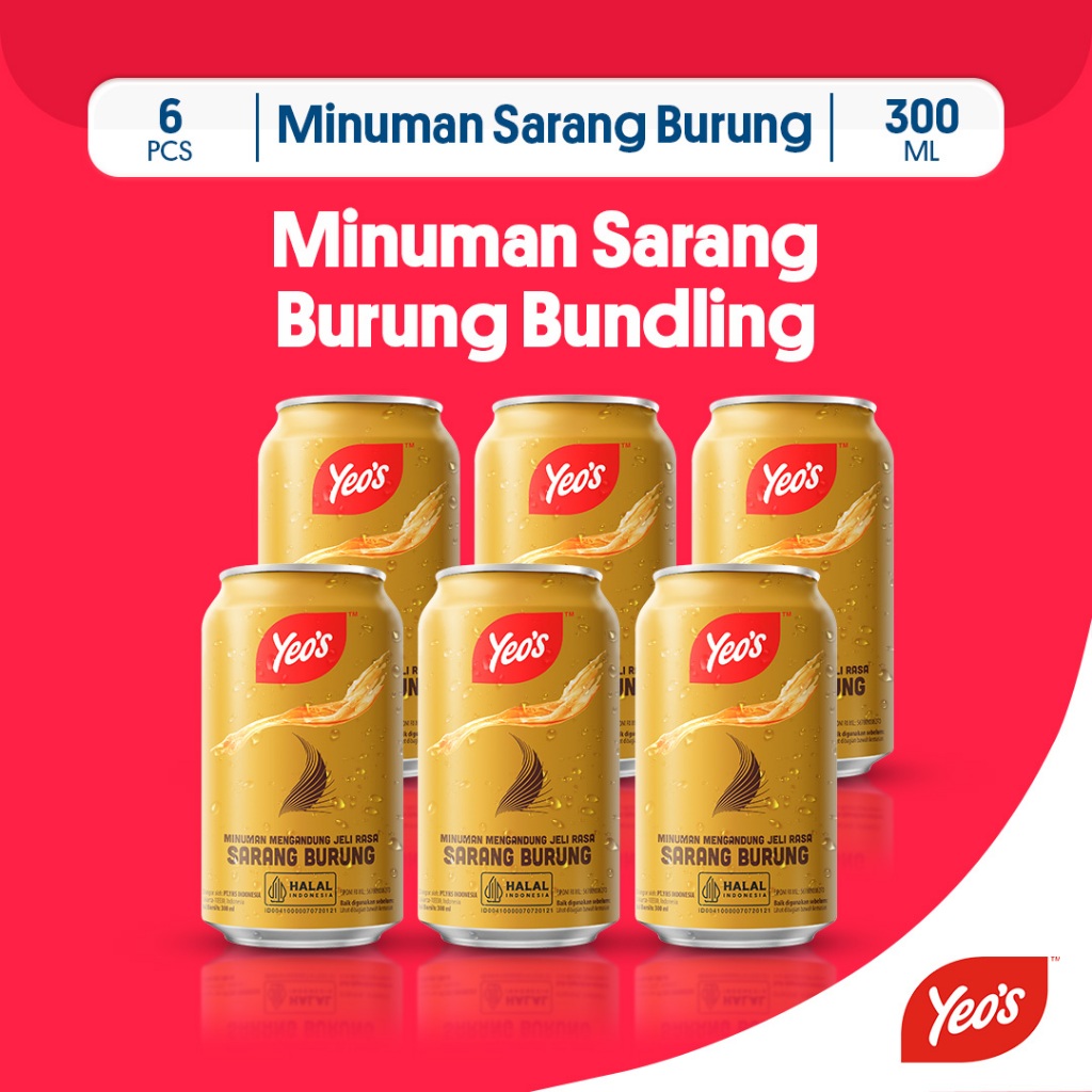 

Yeos Minuman Kaleng Sarang Burung (Bird Nest) 300ml - 6 Pcs