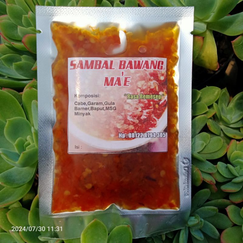 

sambal bawang pedas masih asin gurih ( isi 50 gram)