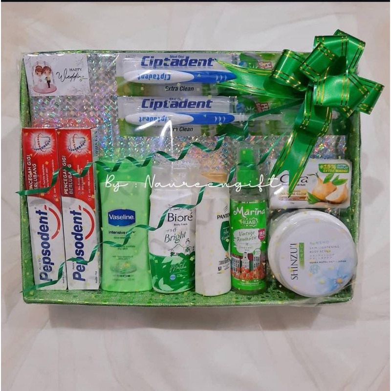 Paket Seserahan Peralatan Mandi Green Mix
