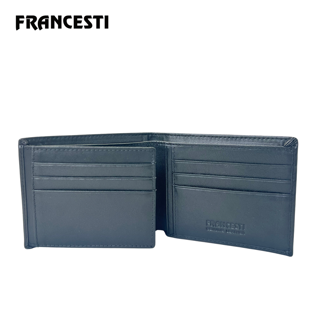 Francesti Dompet Pria Genuine Leather 165 Black