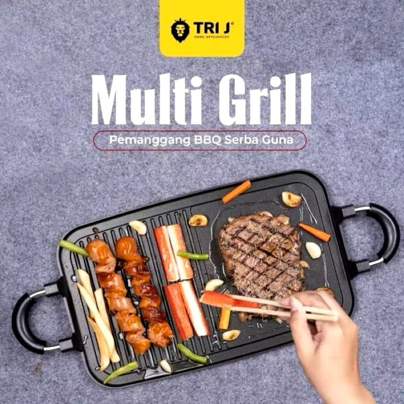 MULTI GRILL PAN  multifungsi - TRI j / Panggangan serbaguna anti lengket