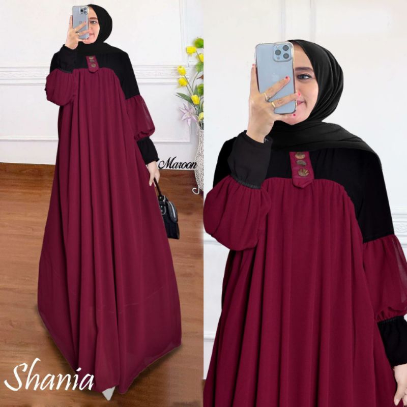 iragading - Gamis polos jumbo terbaru ld 120 fit to XXL ceruty babydoll shania