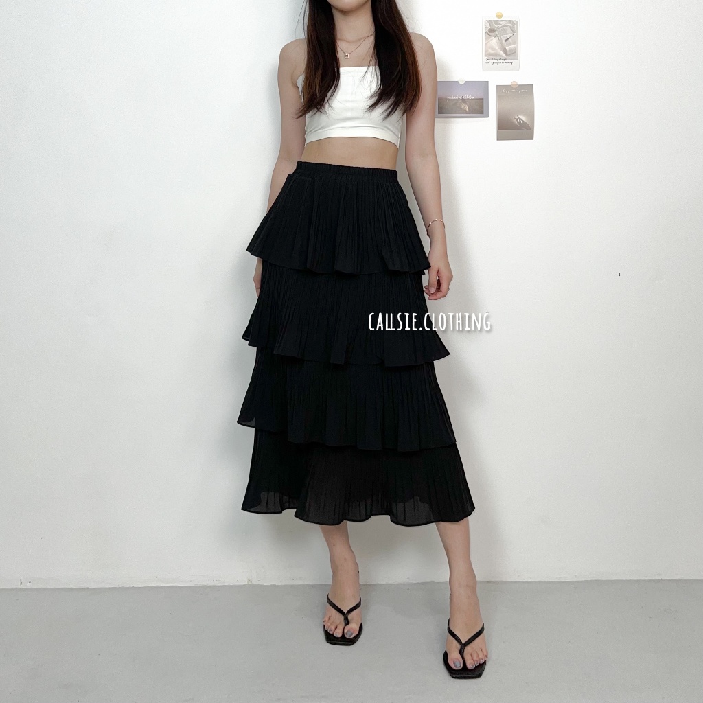 [ callsie ] ODETTE SKIRT rok 4 susun import / premium / bawahan wanita / layer skirt / rok wanita / 